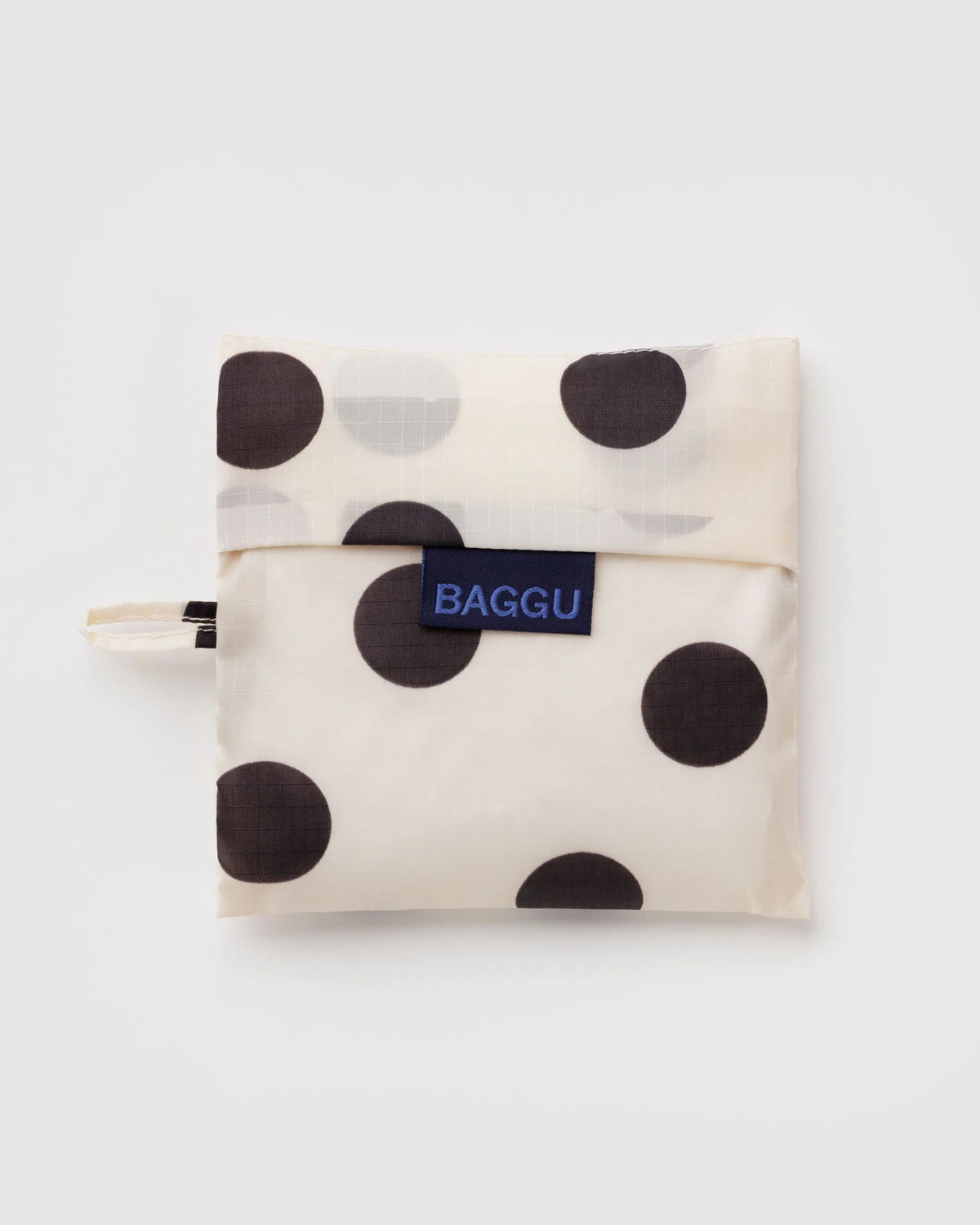 Standard Baggu in Cream and Black Polka Dots