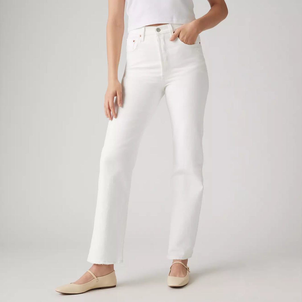 Levi's | Ribcage Straight Ankle Jeans in Cloud Over White