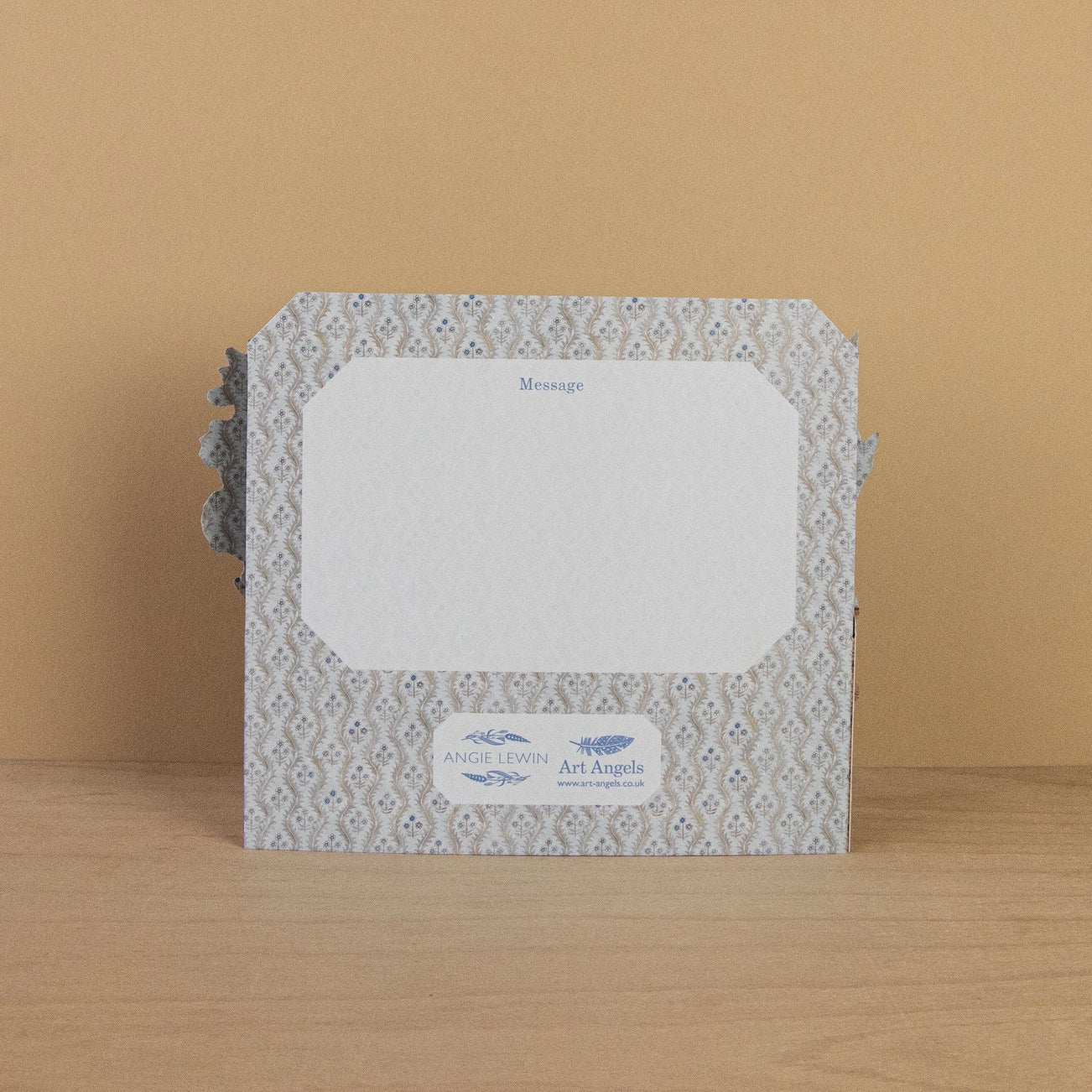 Zebra, Dahlias and Feathers Collage Card