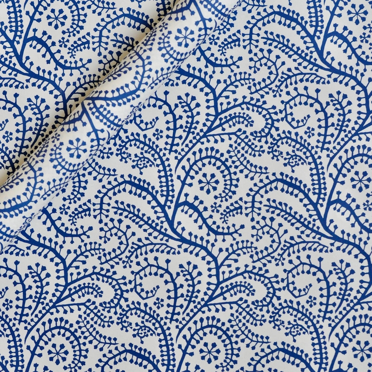 Cambridge Imprint | Seaweed Paisley Patterned Paper in Prussian Blue
