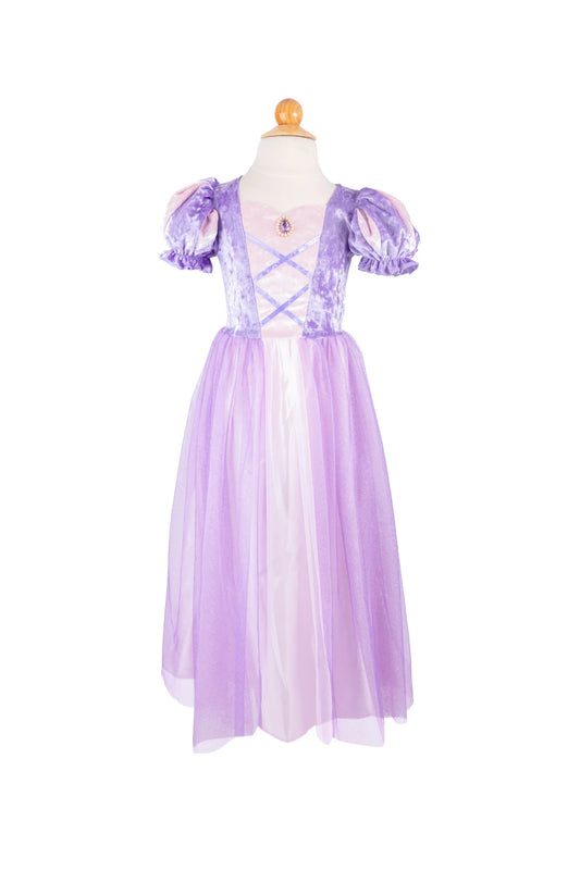 Velvety Soft Once Upon a Tower Princess Dress in Purple