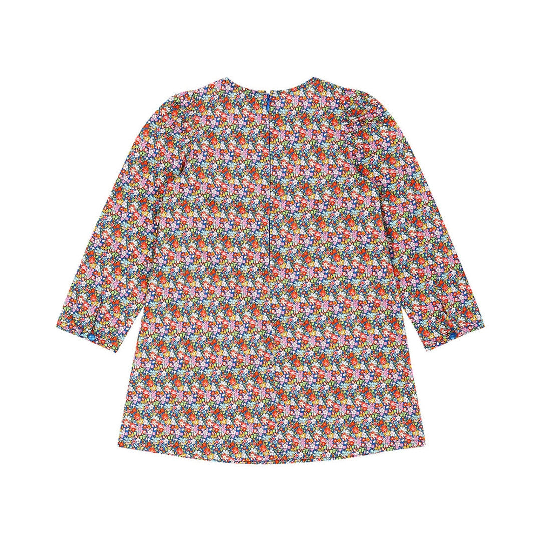 3/4 Sleeve Karina Floral All-Over Print Dress