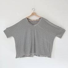 Load image into Gallery viewer, Cut Loose | V-Neck Top in Laundered Stripe
