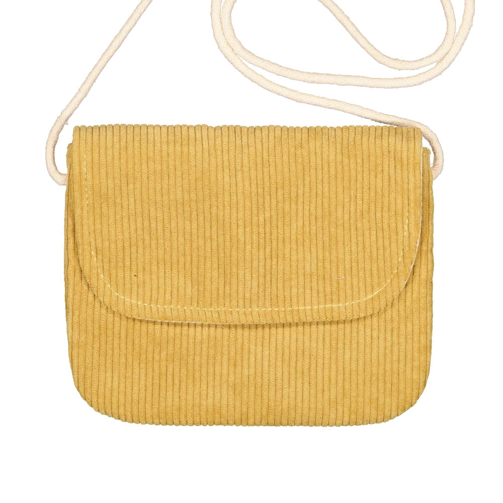 Luciole Et Petit Pois | Curduroy Handbag in Mustard