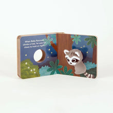 Load image into Gallery viewer, Baby Raccoon Finger Puppet Book
