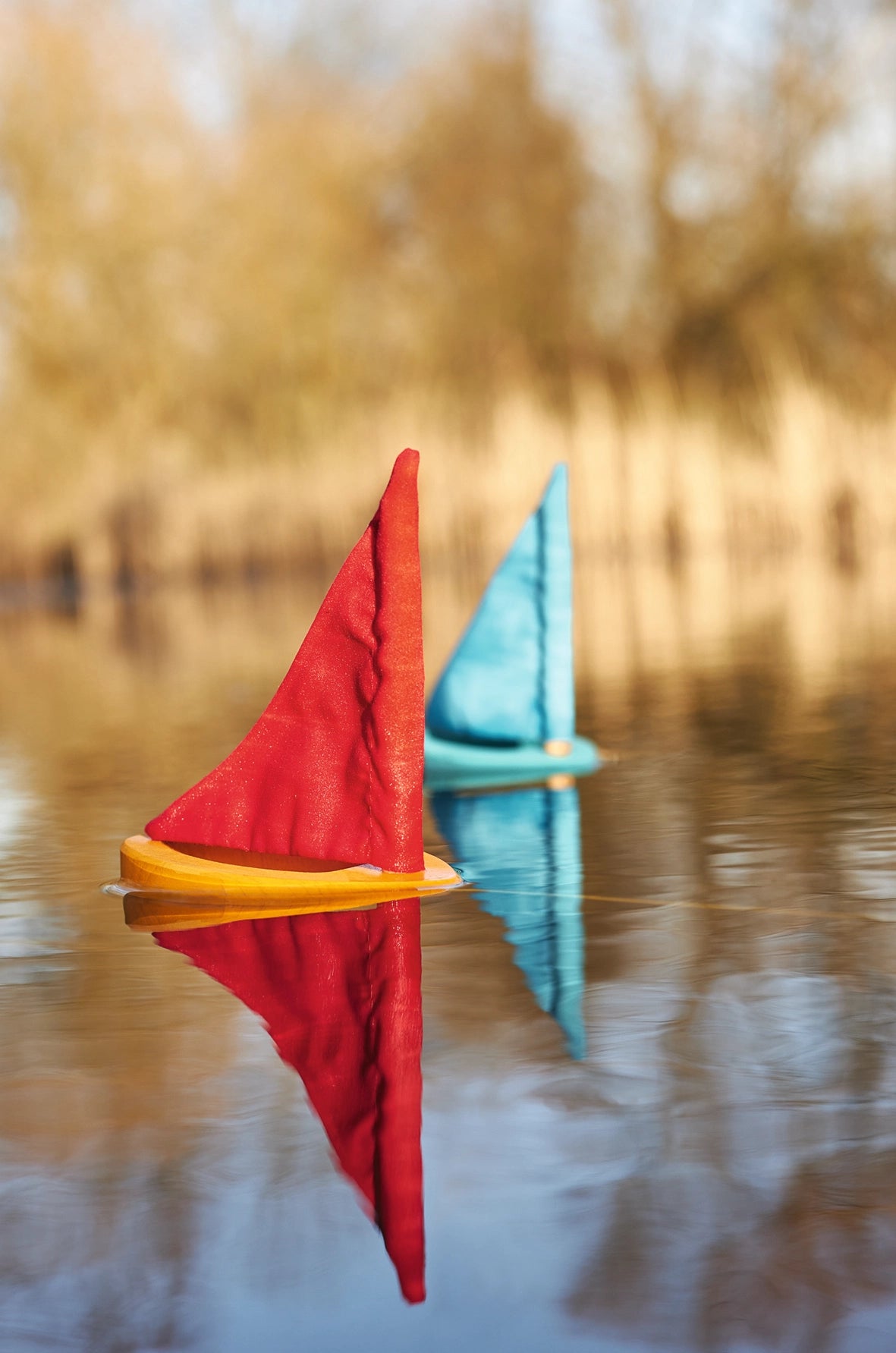 Wooden Puddle Sailboat