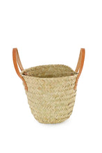 Load image into Gallery viewer, Petite Palm Shopper with Leather Handles
