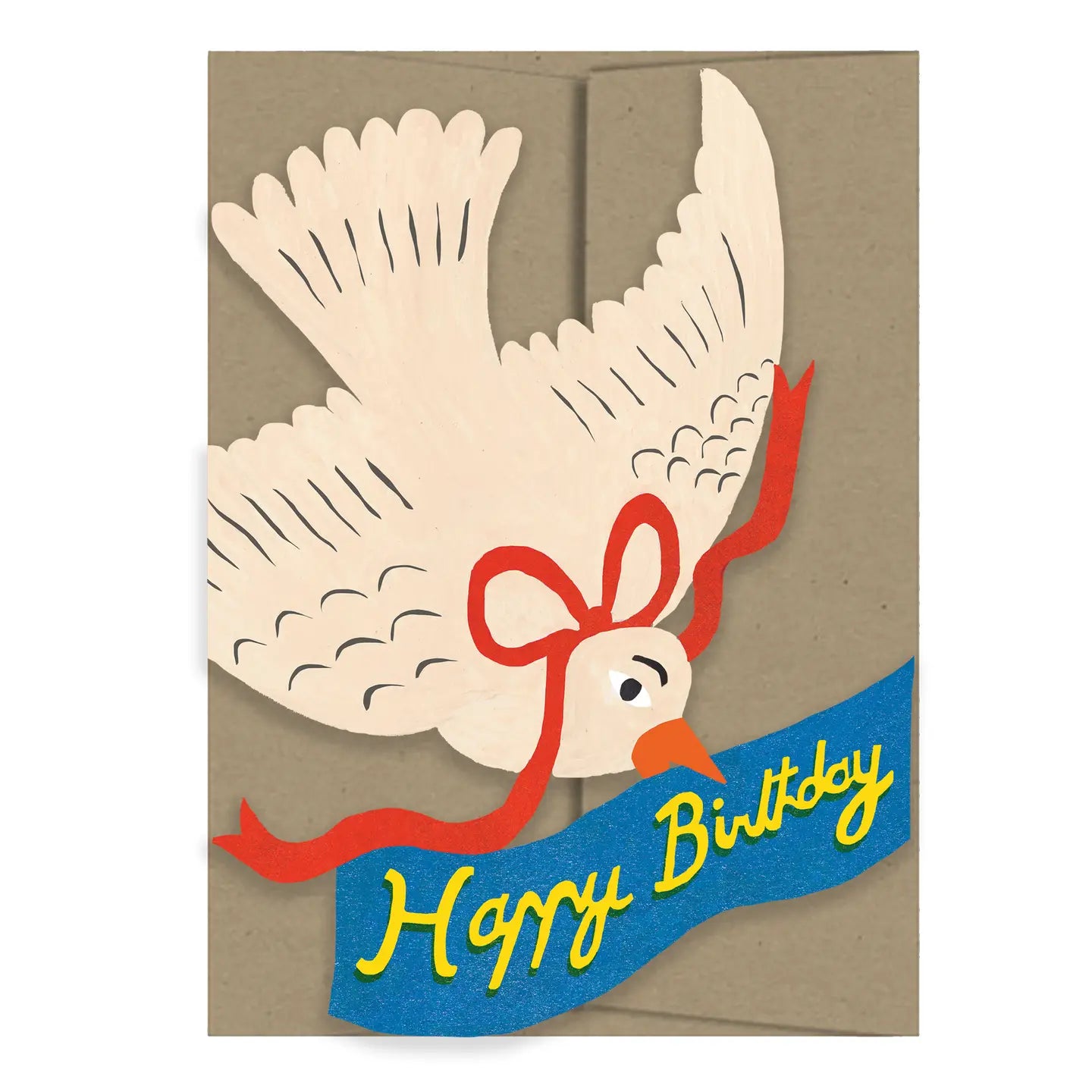 Happy Birthday Bird Die-Cut Card