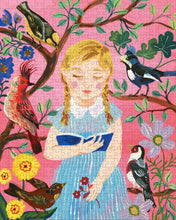 Load image into Gallery viewer, 500 Piece Puzzle | The Girl Who Reads to Birds by Nathalie Lété
