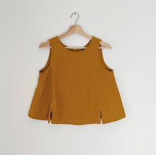 Load image into Gallery viewer, Yuvita | Button Back Tank in Turmeric
