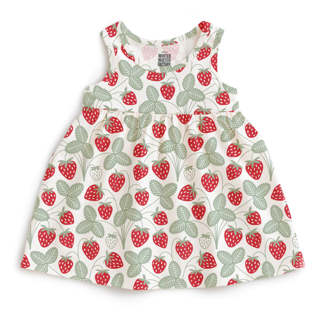 Alna Dress in Strawberry Print
