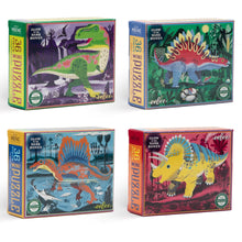 Load image into Gallery viewer, Eeboo | Mini Glow in the Dark Dinosaur 36 Piece Puzzles
