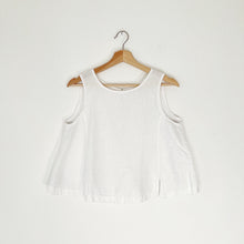 Load image into Gallery viewer, Yuvita | Button Back Tank in White
