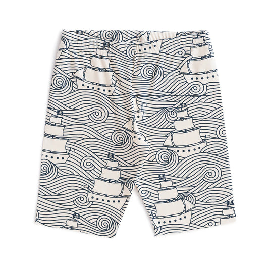 Bike Shorts in Navy High Seas