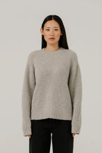 Load image into Gallery viewer, Bare Knitwear | Colette Boucle Crewneck in Mushroom

