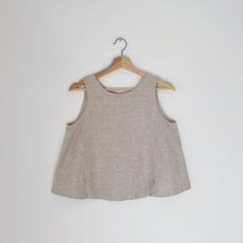 Load image into Gallery viewer, Yuvita | Button Back Tank in Oatmeal
