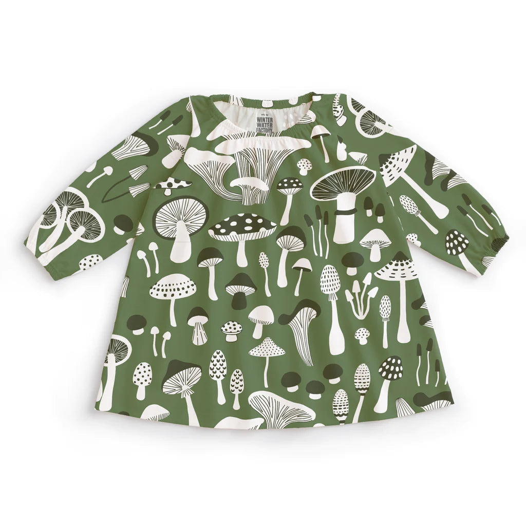 Winter Water Factory | Cedar Dress in Fungi Green