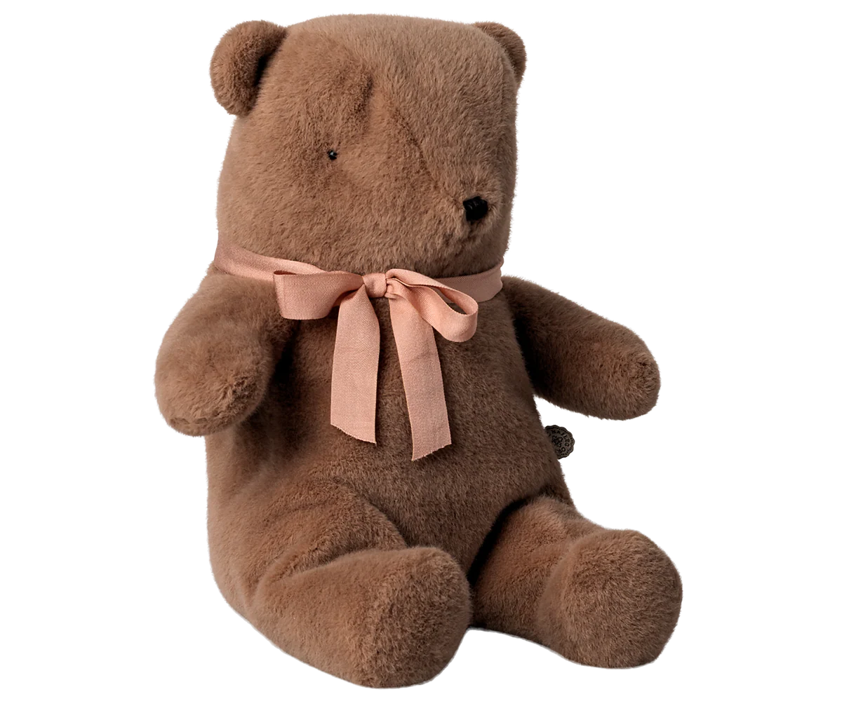 Medium Teddy Bear Plush in Soft Brown