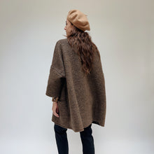 Load image into Gallery viewer, Cut Loose | One Size Boiled Wool Zip Jacket in Saddle
