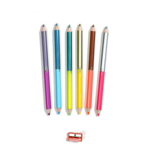 Load image into Gallery viewer, 6 Jumbo Double-Sided Pencils | Butterflies
