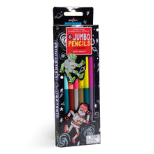 Load image into Gallery viewer, 6 Jumbo Double-Sided Pencils | Silver Robot
