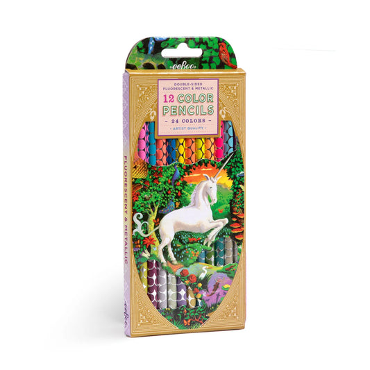 Unicorn Garden 12 Double Color Pencils