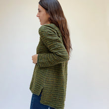 Load image into Gallery viewer, Habitat | Boucle V Neck Pullover in Forest
