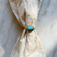 Load image into Gallery viewer, Jane Diaz | Oval Labradorite Cabochon Ring in Gold
