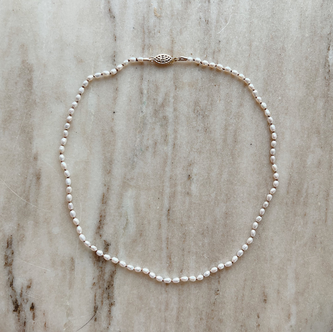 Dotter | Seed Pearl Necklace