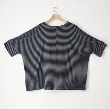 Load image into Gallery viewer, Cut Loose | V-Neck Top in Anthracite Stripe
