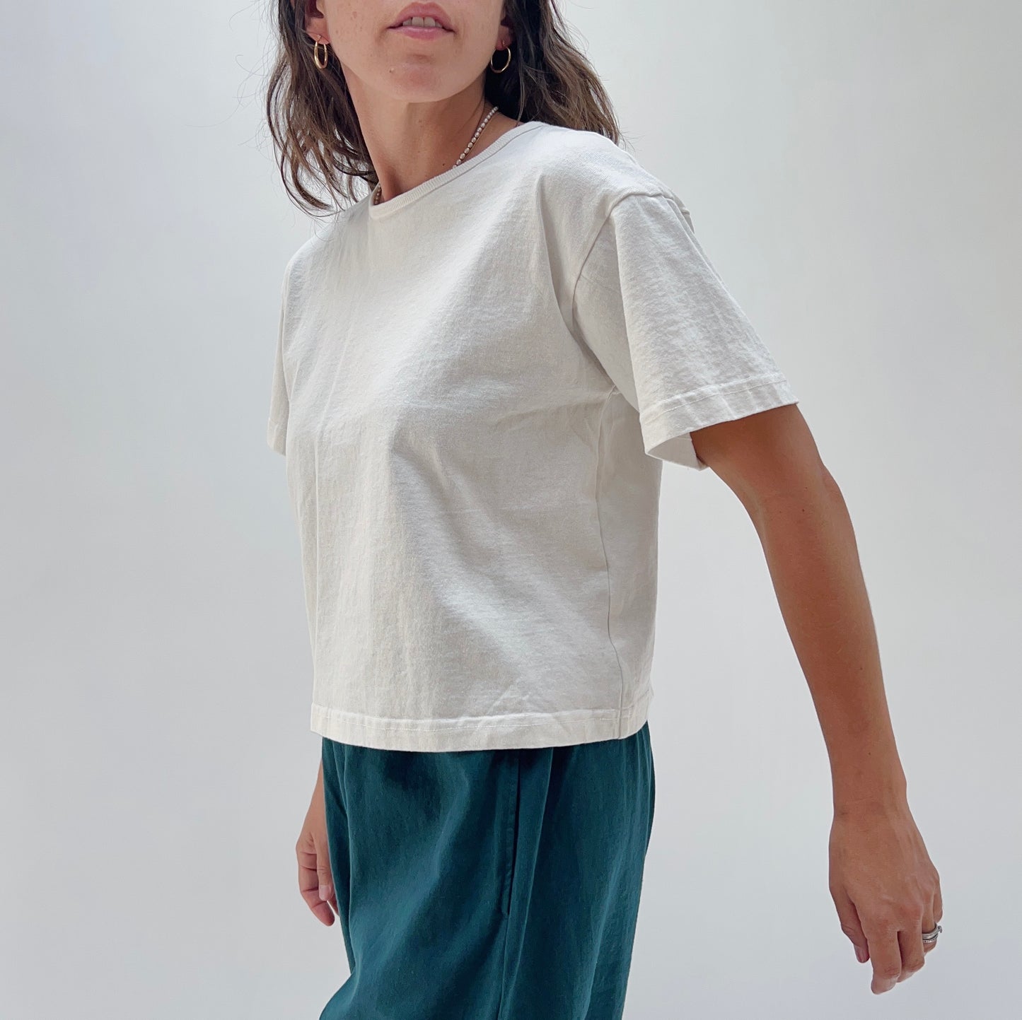 Pacific Cotton | Crop Crew in Cream