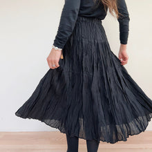 Load image into Gallery viewer, Vanite Couture | Pleated Skirt in Black
