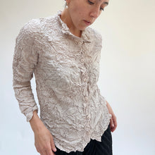 Load image into Gallery viewer, Vanite Couture | Crinkle Blouse in Sand
