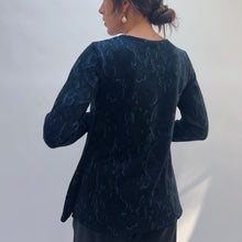 Load image into Gallery viewer, Cut Loose | Fleur De Lis Fit &amp; Flare Tee in Nightsky
