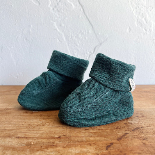 Merino Wool Footie in Granite