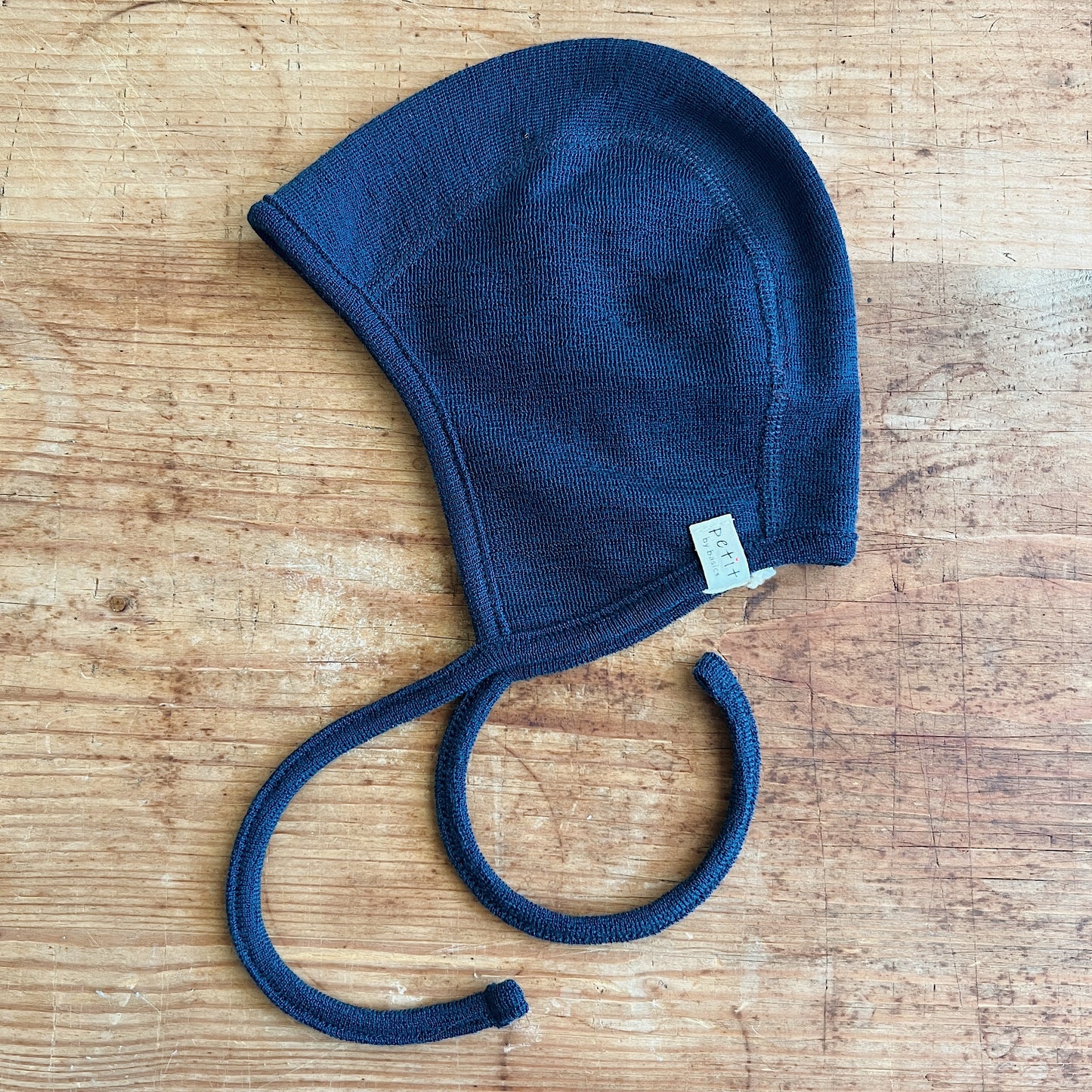 Merino Wool Pilot Cap in Petrol Blue