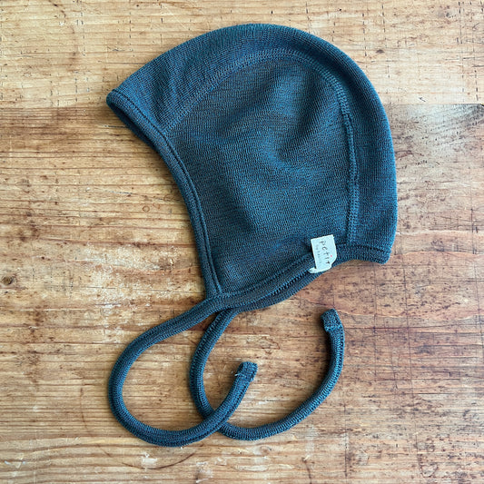 Merino Wool Pilot Cap in Granite