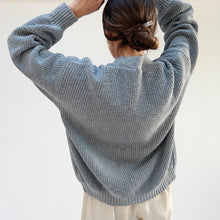 Load image into Gallery viewer, It Is Well | Easy Cardigan in Blue Grey
