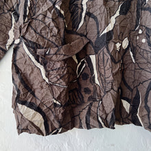 Load image into Gallery viewer, Olivia by Habitat | Crush Travel Leaves Lisbon Dolman Pullover in Chocolate
