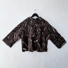 Load image into Gallery viewer, Olivia by Habitat | Crush Travel Leaves Lisbon Dolman Pullover in Chocolate
