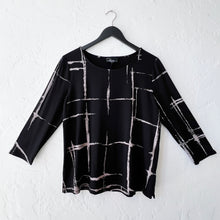 Load image into Gallery viewer, Olivia by Habitat | Arthouse Grid Easy Tee in Black

