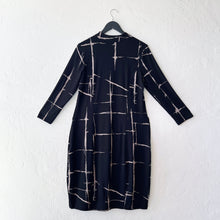 Load image into Gallery viewer, Olivia by Habitat | Arthouse Grid Cocoon Dress in Black
