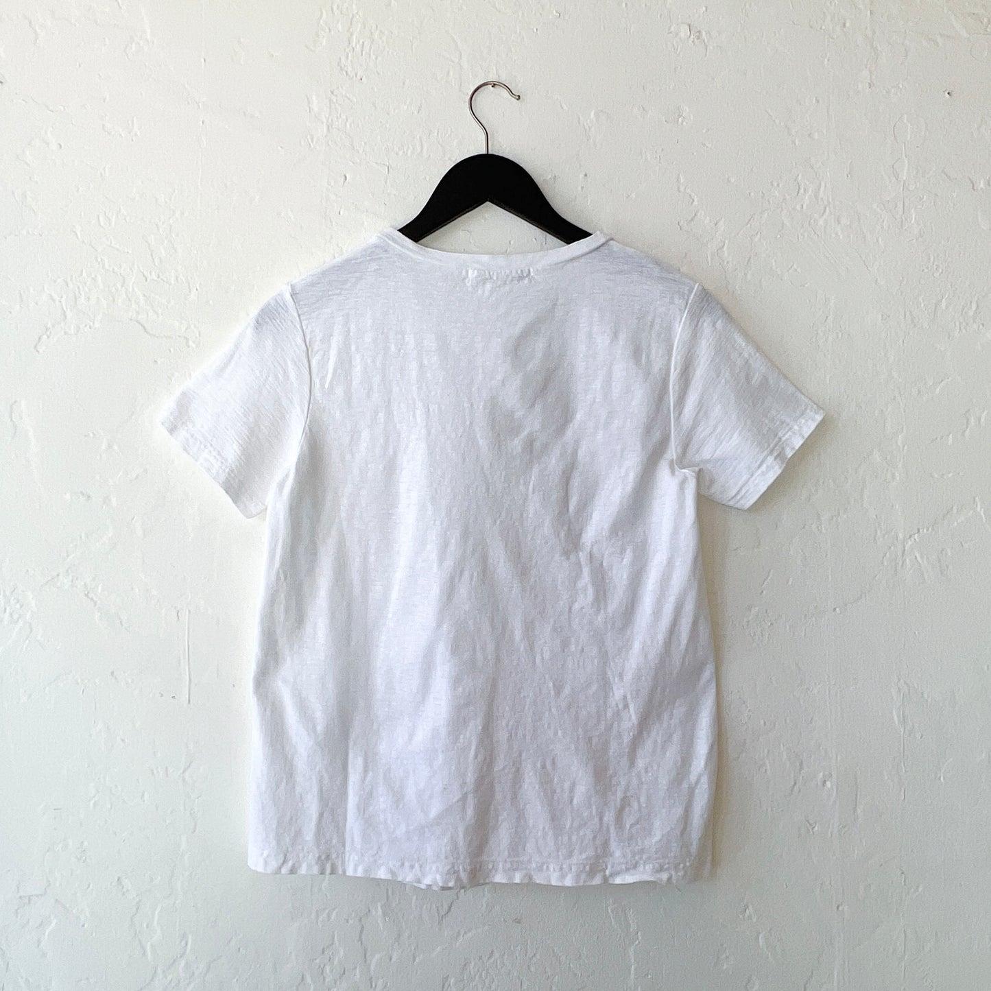 Short Sleeve Cropped Tee in White