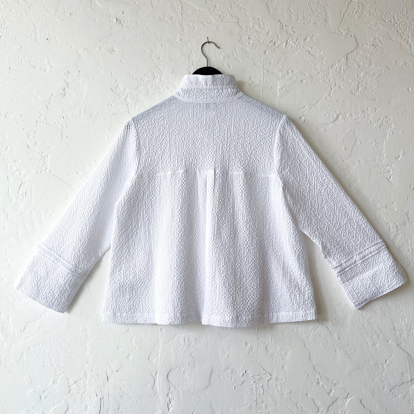 Pucker Weave Perfect Shirt in White