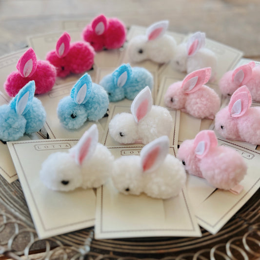 Fluffy Bunny Hair Clip