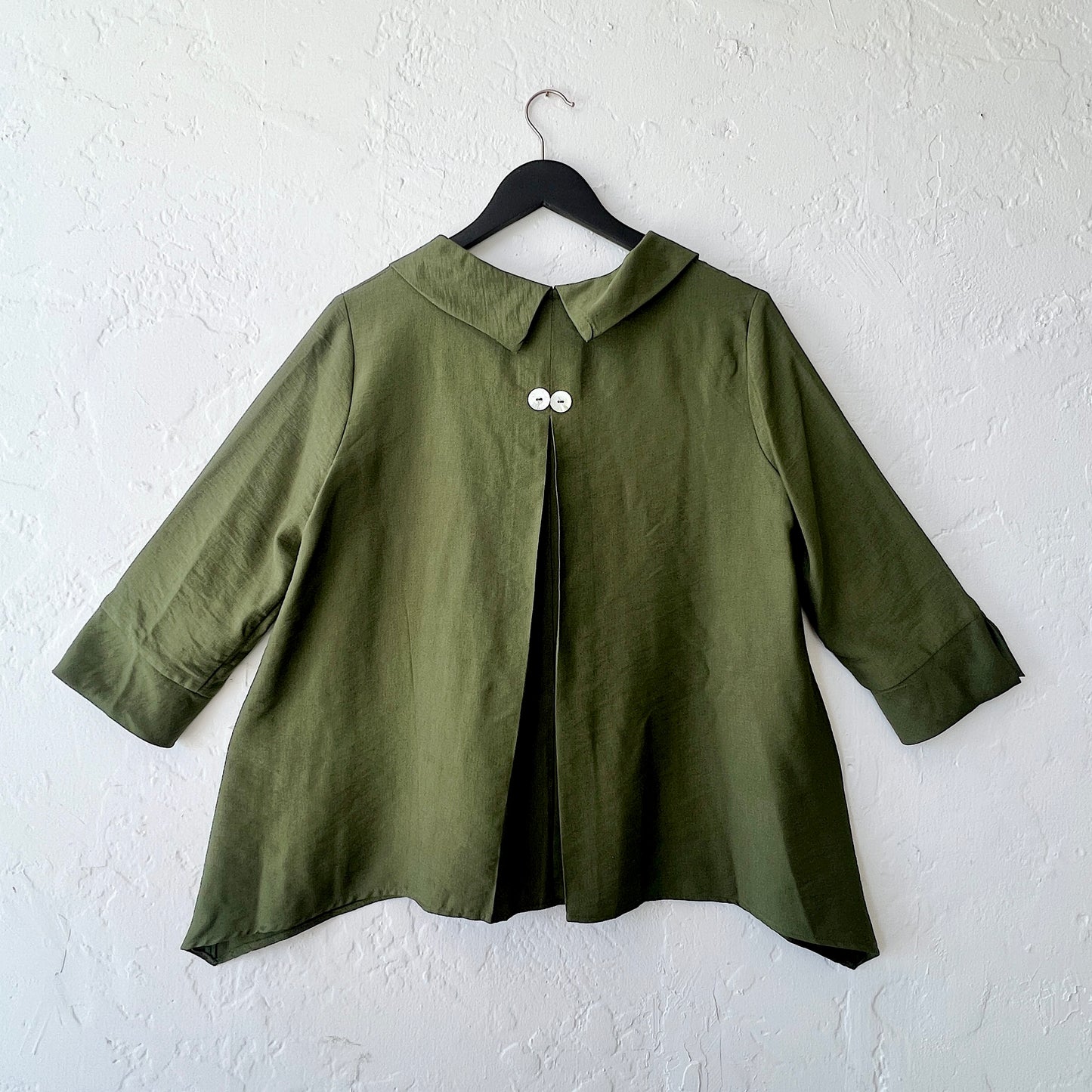Twin Button Jacket in Pine
