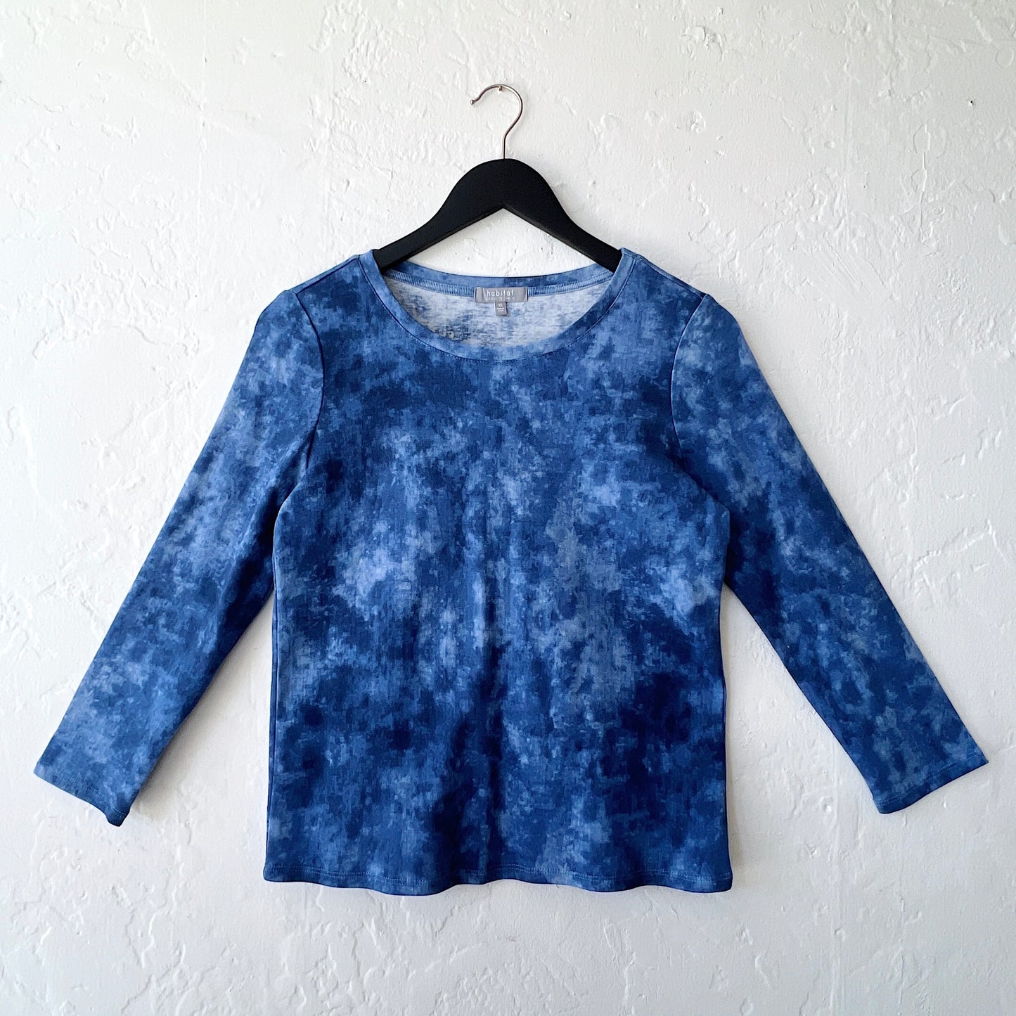 Marble Crewneck in Indigo