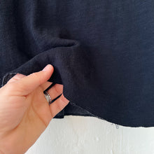 Load image into Gallery viewer, North Star Base | Crop Double Cotton Tee in Black
