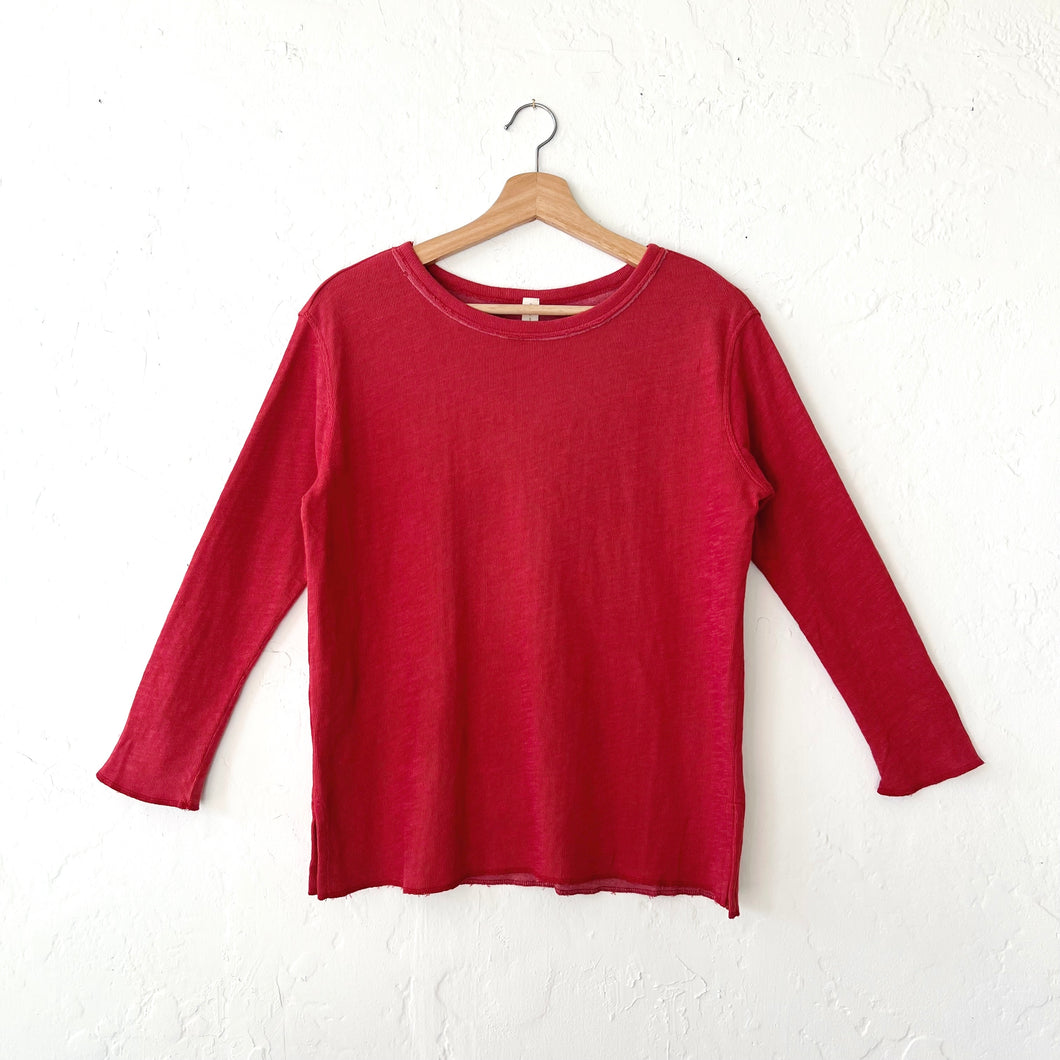 North Star Base | Double Cotton Tee in Pimento