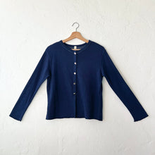 Load image into Gallery viewer, North Star Base | Crop Cardigan in Indigo
